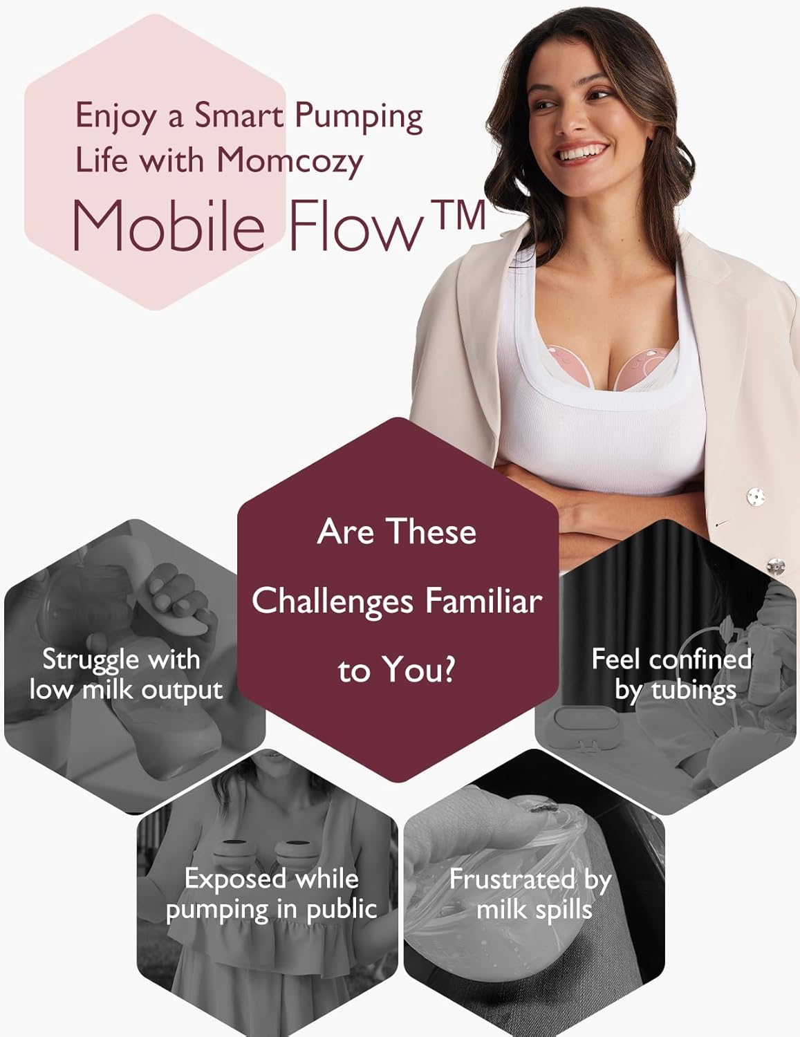 Momcozy Mobile Flow M9 Breast Pump (Double)