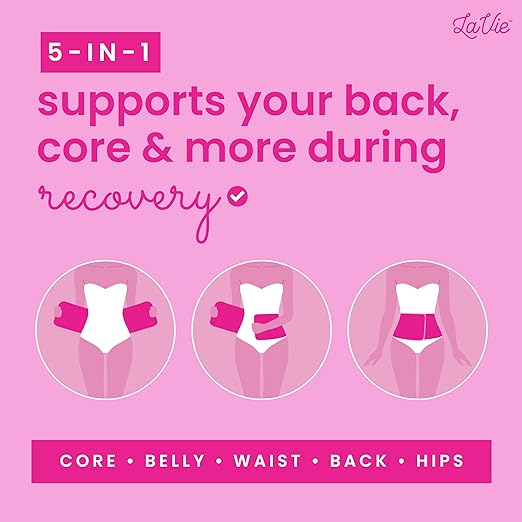 Lavie Postpartum Belly Band Abdominal Binder - BLACK