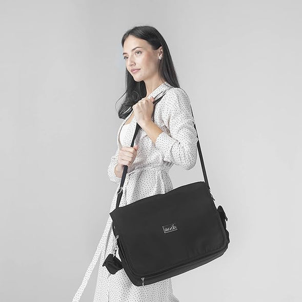 MOON 4ever Messenger Diaper Bag – Black