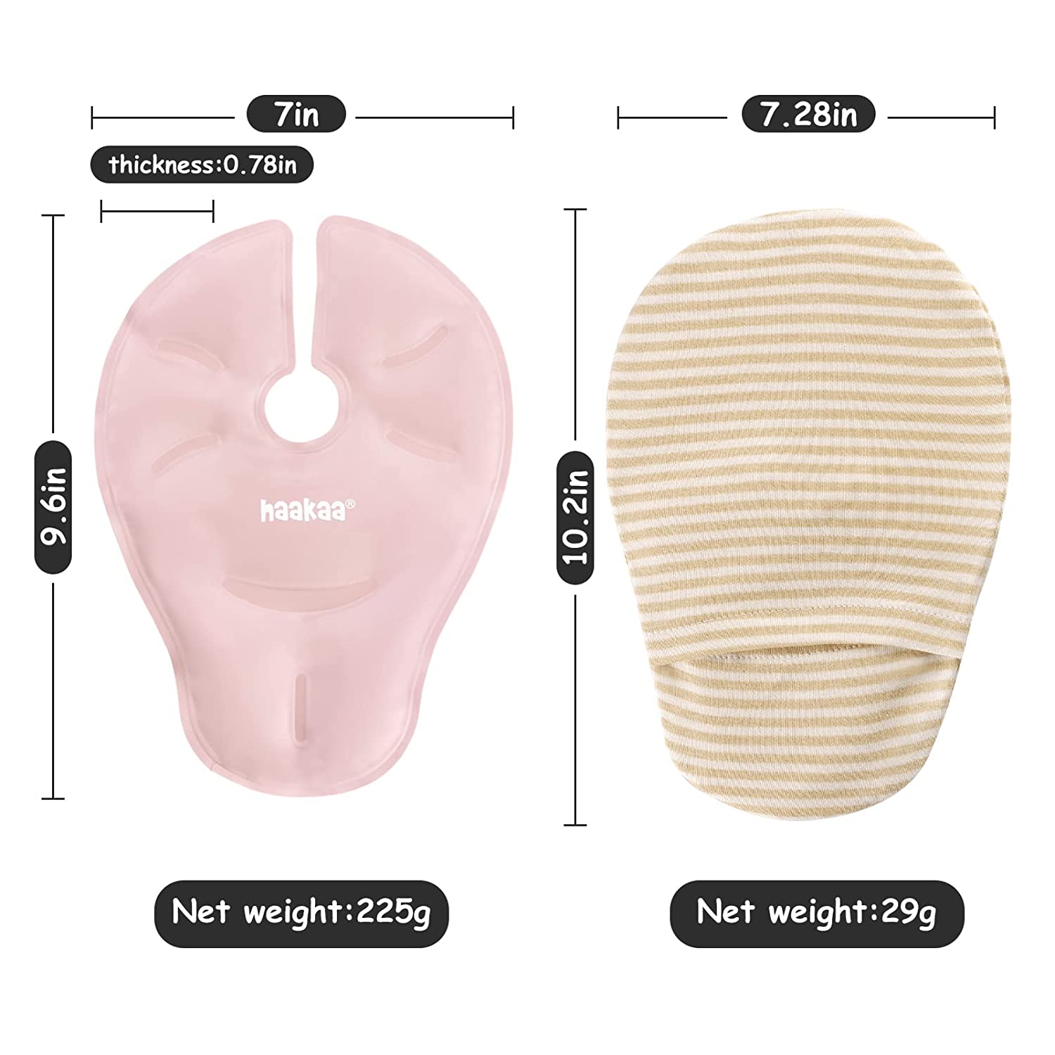 Hot & Cold Reusable Breast Compression Pads, Blush – Haakaa