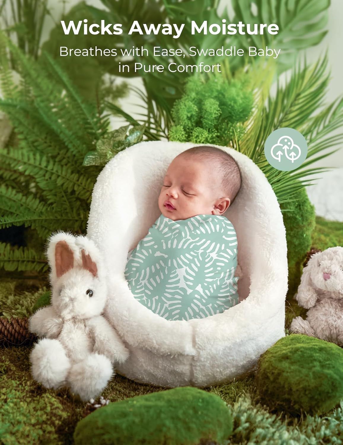 Momcozy Muslin Swaddle Blankets - Bravery (pack of 4)