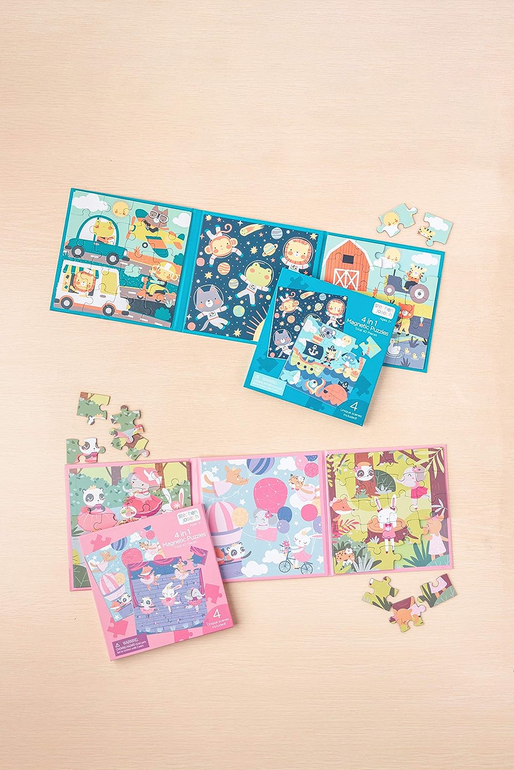 Stephen Joseph 4 IN 1 Magnetic Puzzle Book