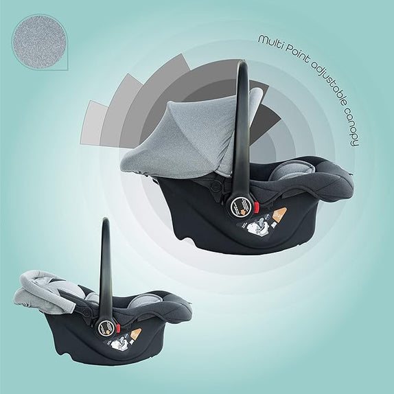MOON Bibo Baby Carrier/Car Seat - Grey