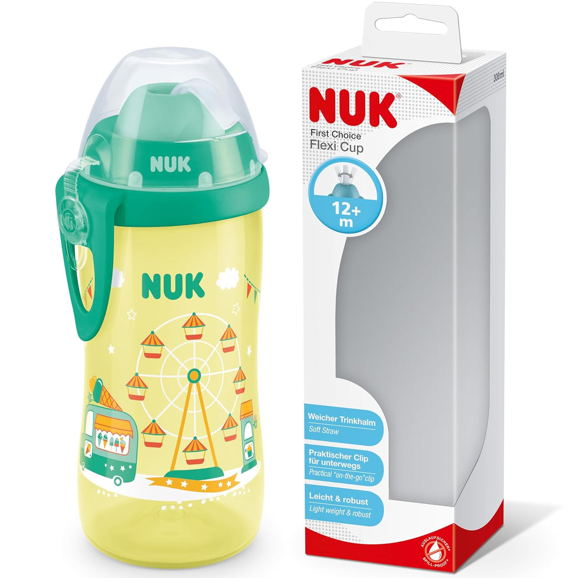 NUK First Choice Flexi Cup with Straw – 300ml – 12+ Months