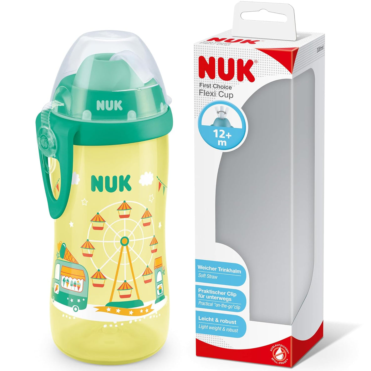 NUK First Choice Flexi Cup with Straw – 300ml – 12+ Months