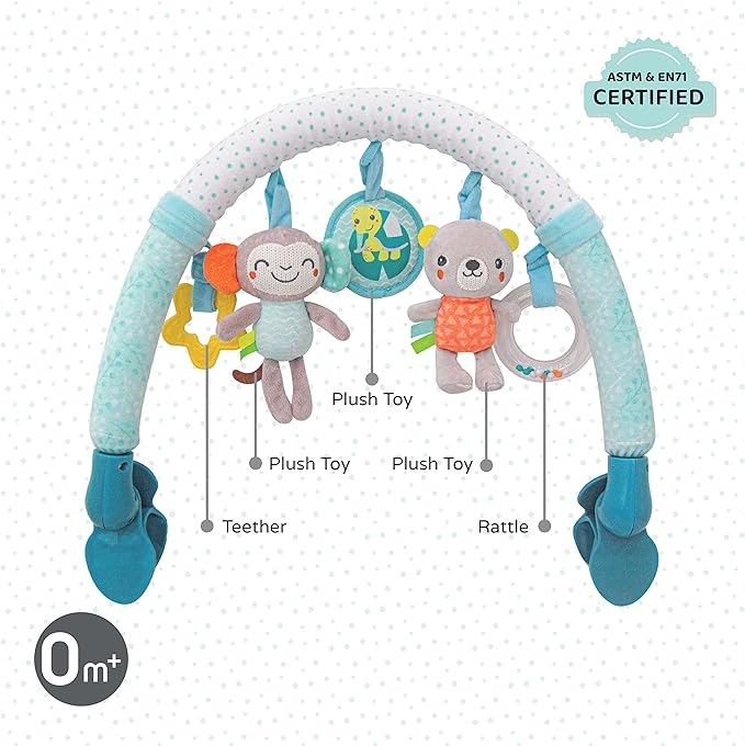 MOON Jungle Friends Activity Toy Bar – Sensory Fun for On-the-Go Play