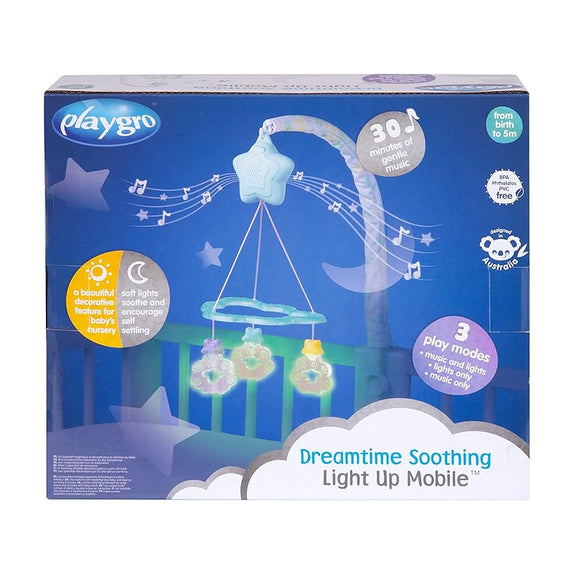 Playgro dreamtime soothing light up mobile