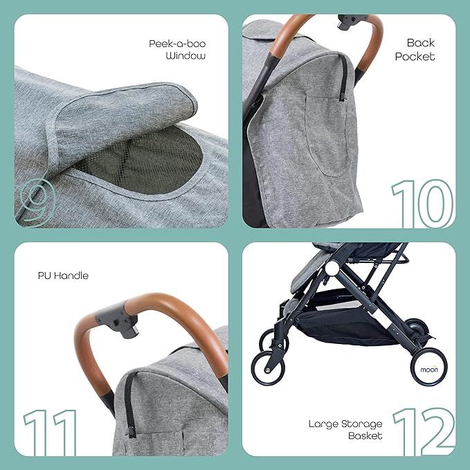 Moon Ritzi Cabin Stroller -Grey