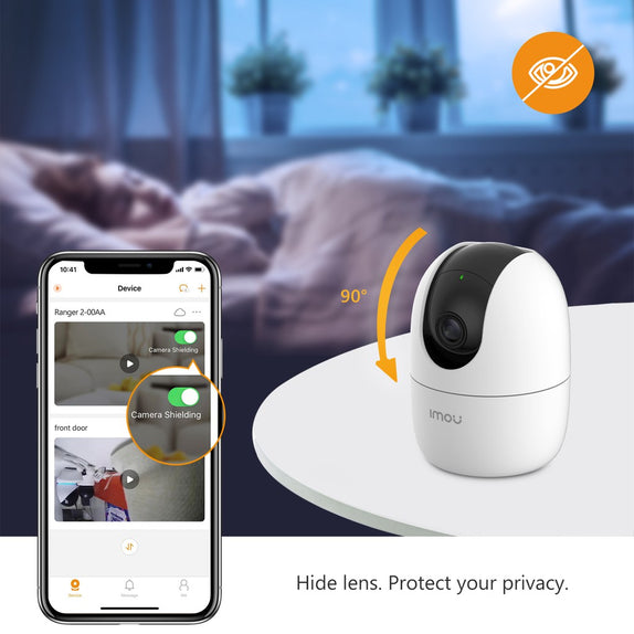 Imou ranger 2 3mp smart indoor camera with pan tilt human detection and privacy mode