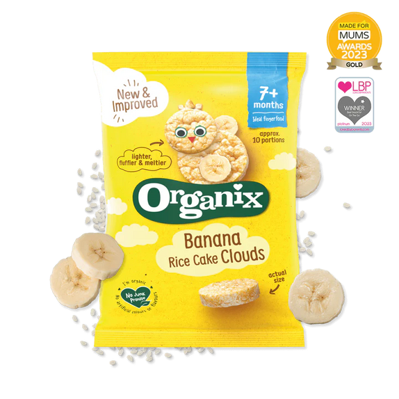 Organix Banana Rice Cake Clouds - MamaApp