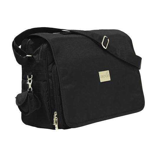 MOON 4ever Messenger Diaper Bag – Black