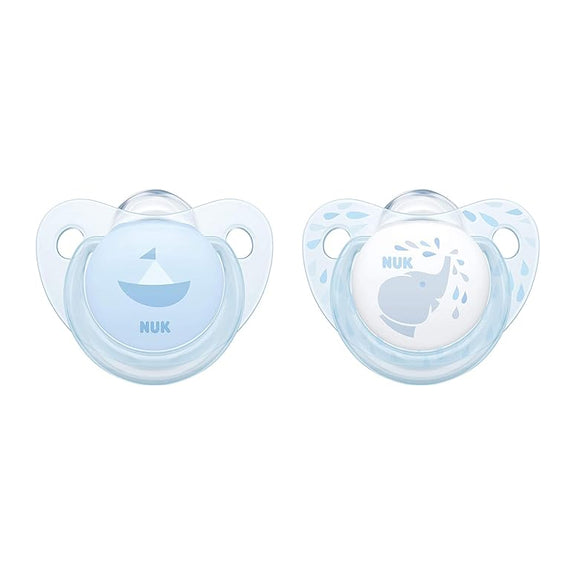 NUK Pacifier Silicone Size 1 Baby Blue (2Pcs) - MamaApp