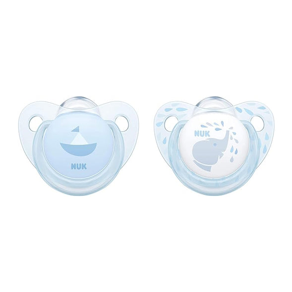 NUK Pacifier Silicone Size 1 Baby Blue (2Pcs)