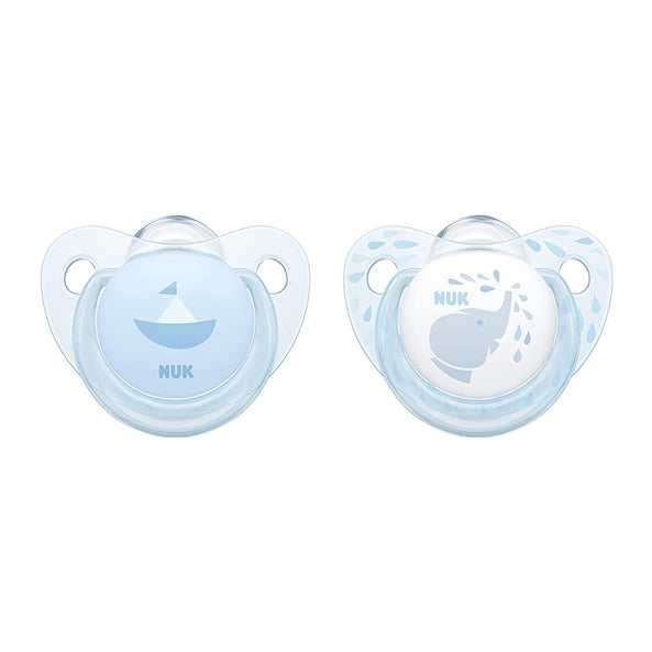 NUK Pacifier Silicone Size 1 Baby Blue (2Pcs) - MamaApp