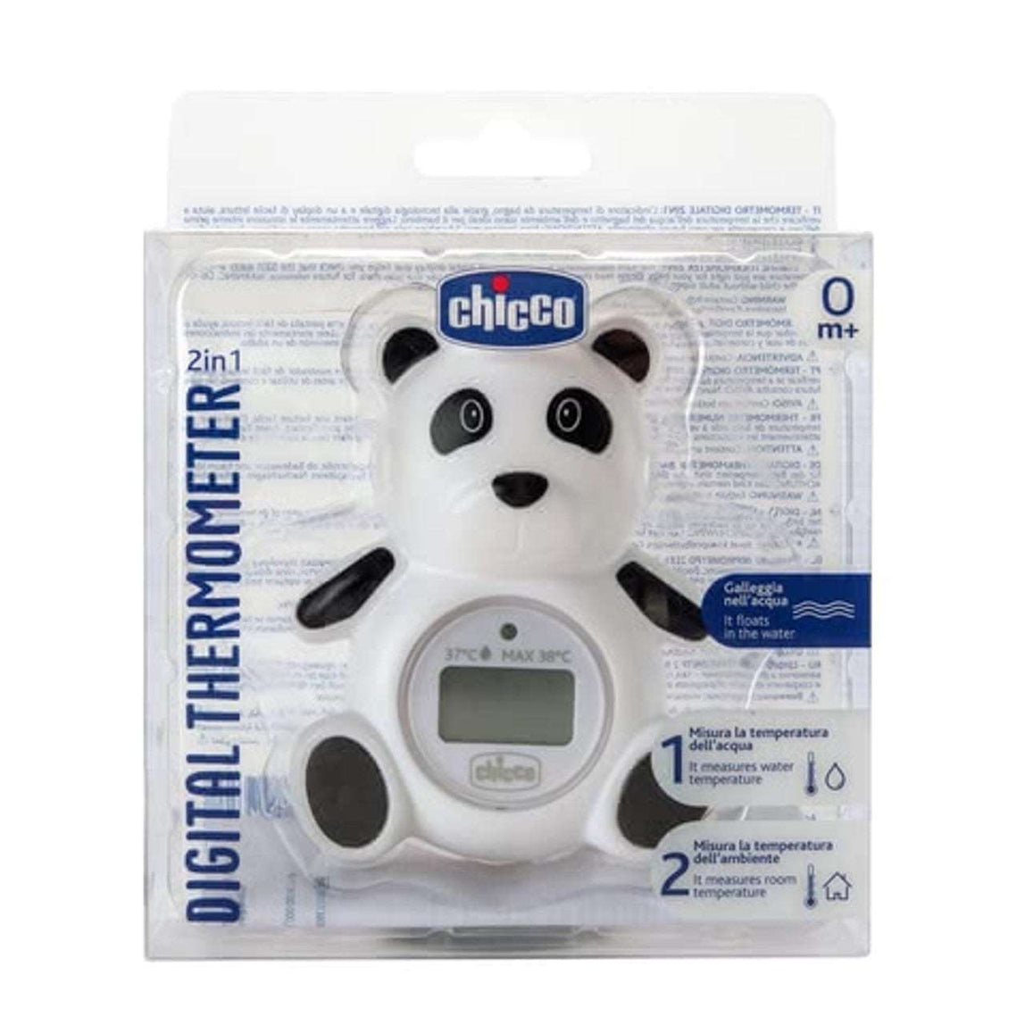 Chicco Digital Bath Thermometer 2in1 - Panda - MamaApp