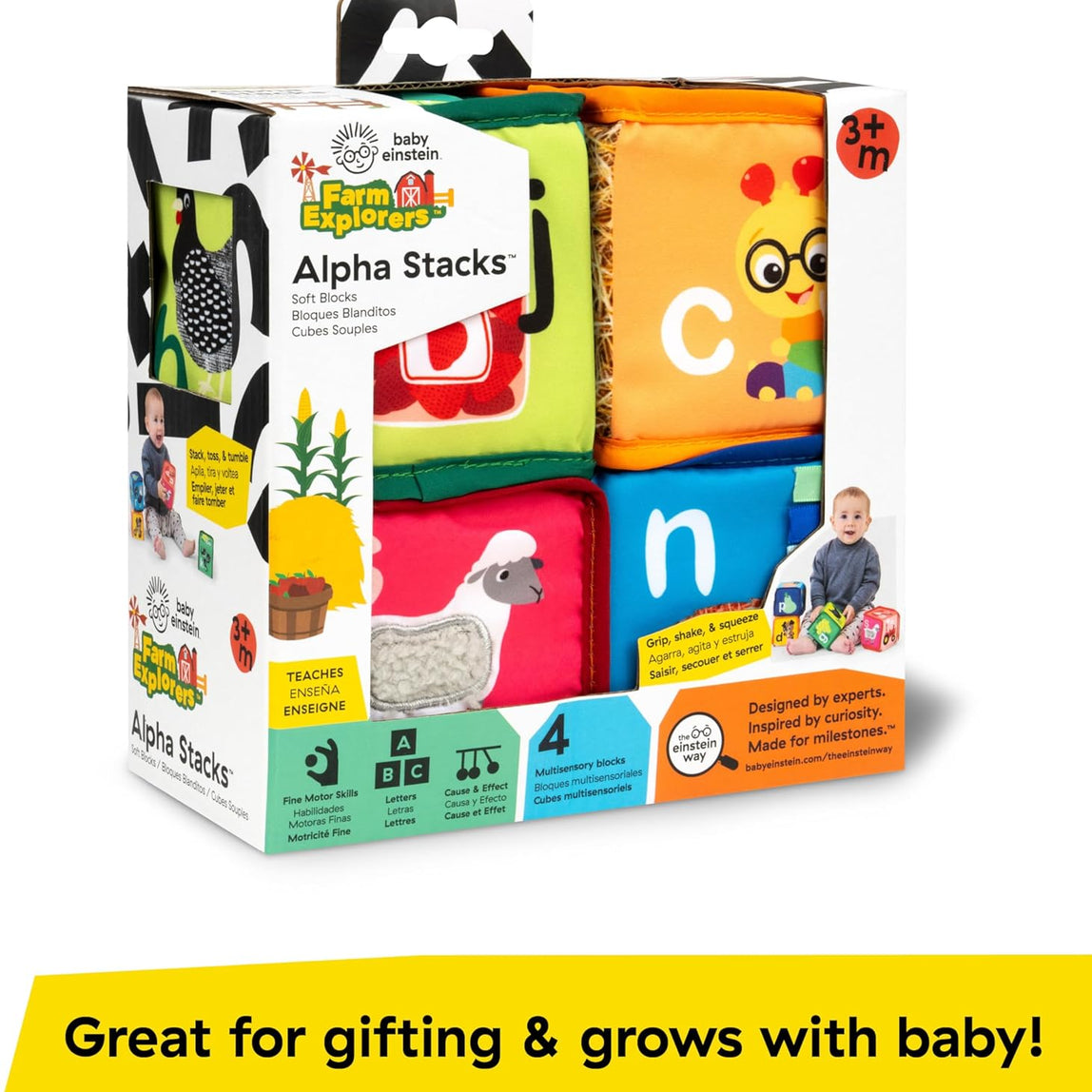 Baby Einstein Alpha Stacks Soft Blocks 3M+