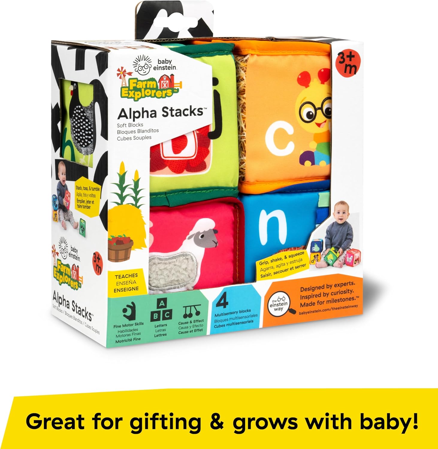 Baby Einstein Alpha Stacks Soft Blocks