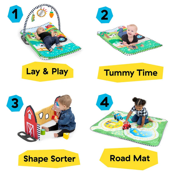 Baby Einstein Busy Barnyard Grow With Me Activity Gym 0Month+