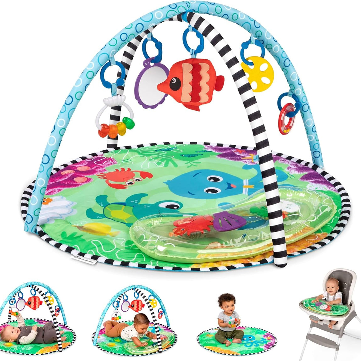 Baby EinsteinSea Floor Explorers 2-in-1 Water Mat Play Gym 0Month+