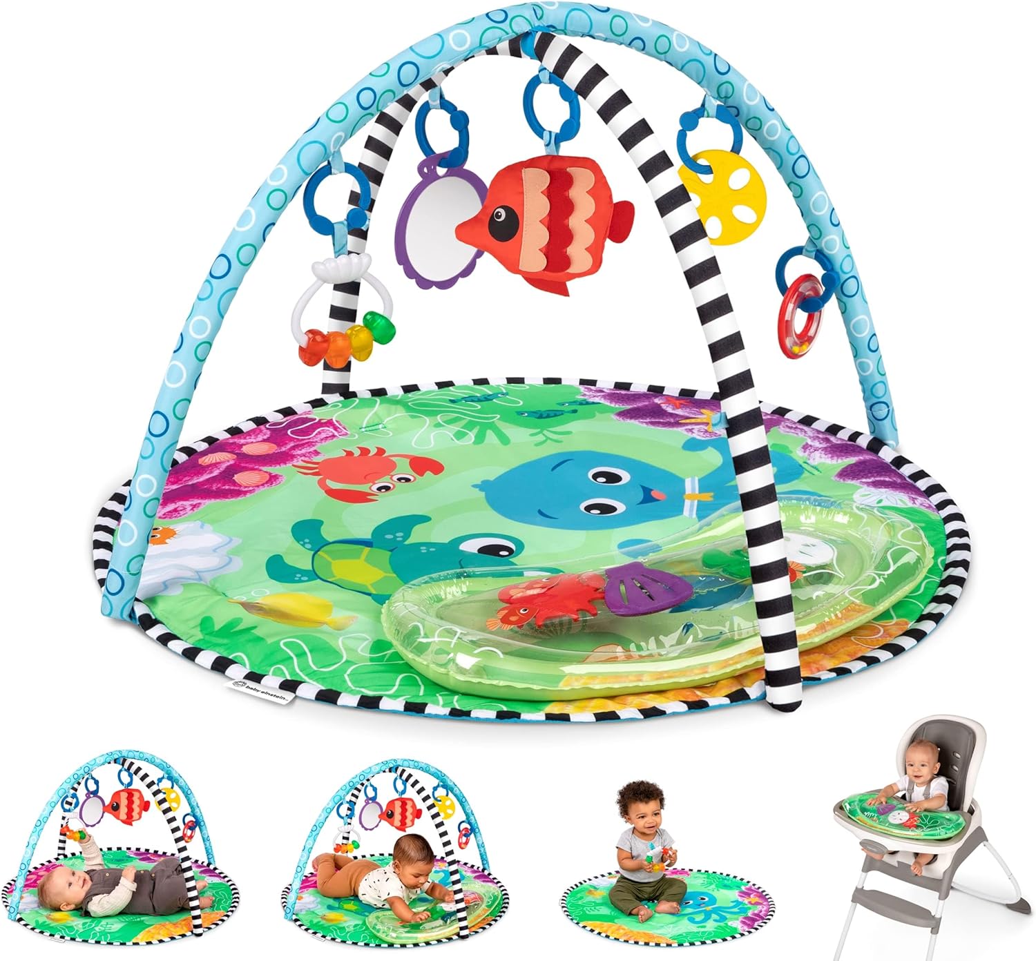 Baby EinsteinSea Floor Explorers 2-in-1 Water Mat Play Gym 0Month+