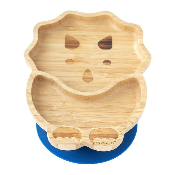 Eco Rascals Bamboo Classic Suction Plate Dinosaur - Navy