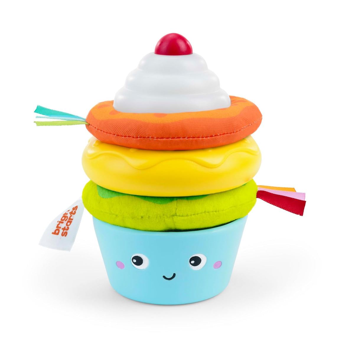 Bright Starts Cupcake Tower Stacking Toy with Teether