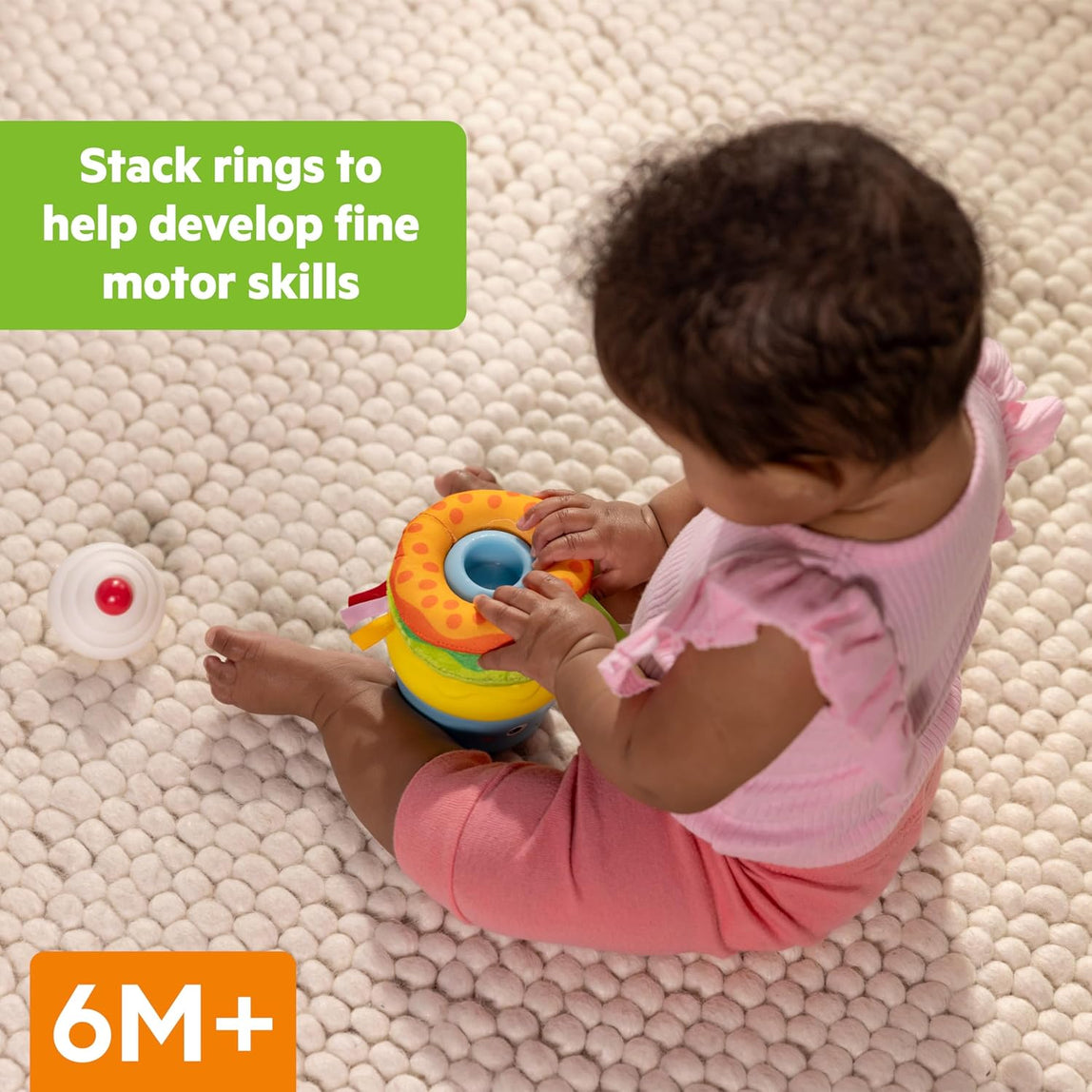 Bright Starts Cupcake Tower Stacking Toy with Teether
