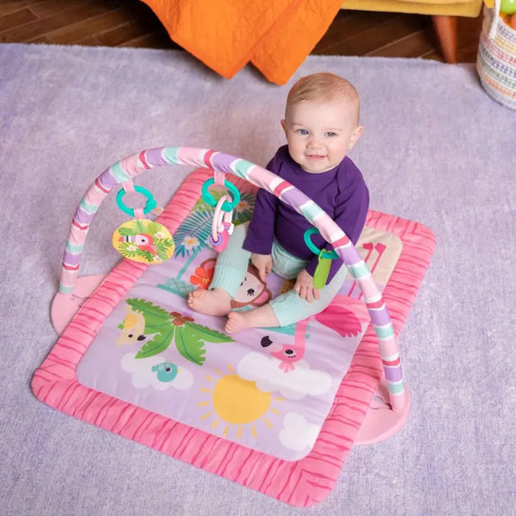 Bright StartsPink Palms Tiki Toy Bar Activity Gym (0Month+)