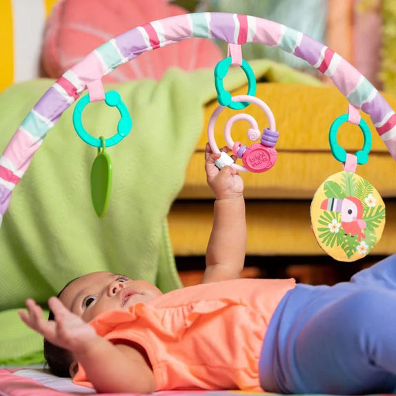 Bright StartsPink Palms Tiki Toy Bar Activity Gym (0Month+)