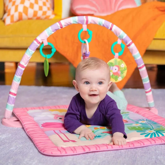Bright StartsPink Palms Tiki Toy Bar Activity Gym (0Month+)