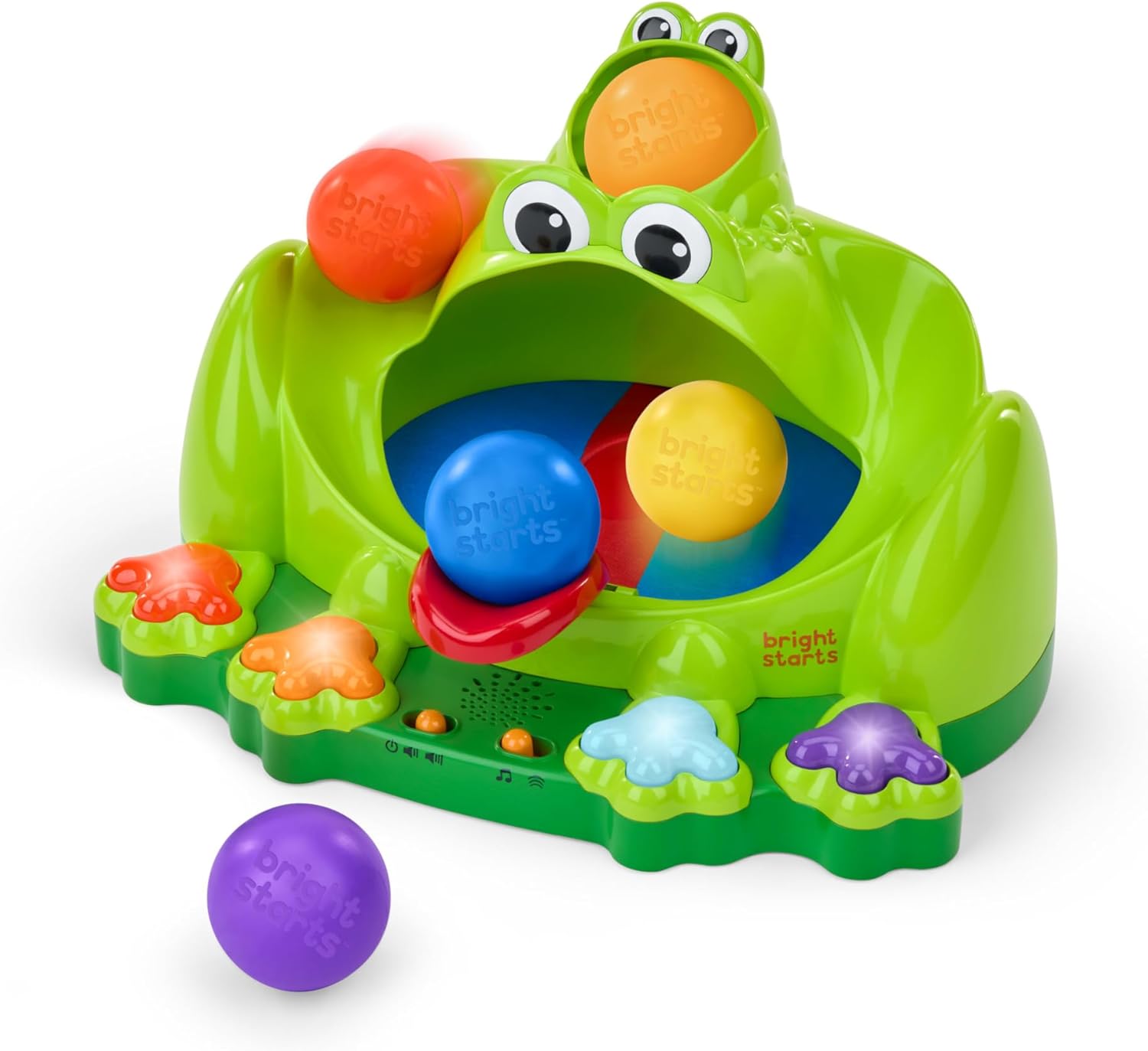 Bright Starts Poppin' Ball Frog Ball Play Toy 6M+