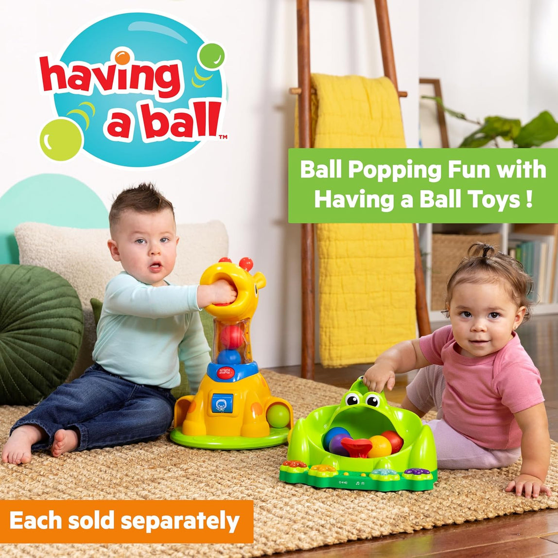 Bright Starts Poppin' Ball Frog Ball Play Toy 6M+