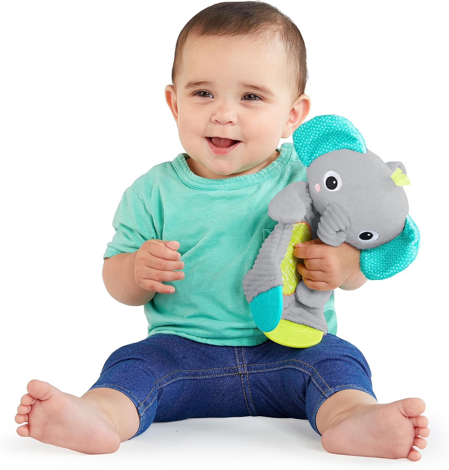 Bright StartsSnuggle & Teethe Plush Elephant (0Month+)