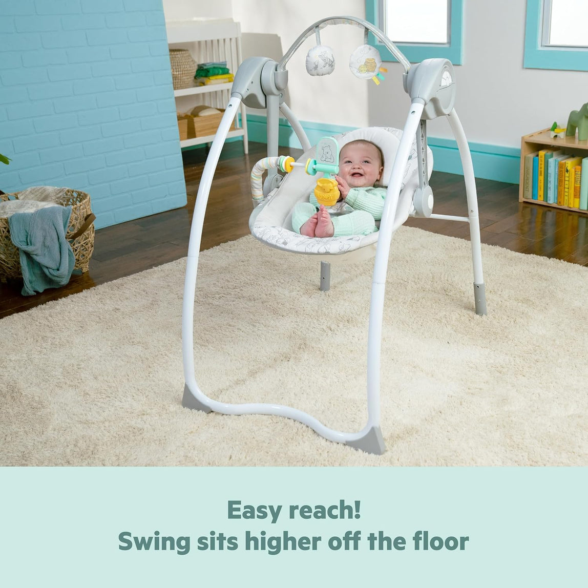 Bright Starts Winnie the Pooh Classic Pals Milestone Swing (0-9M)