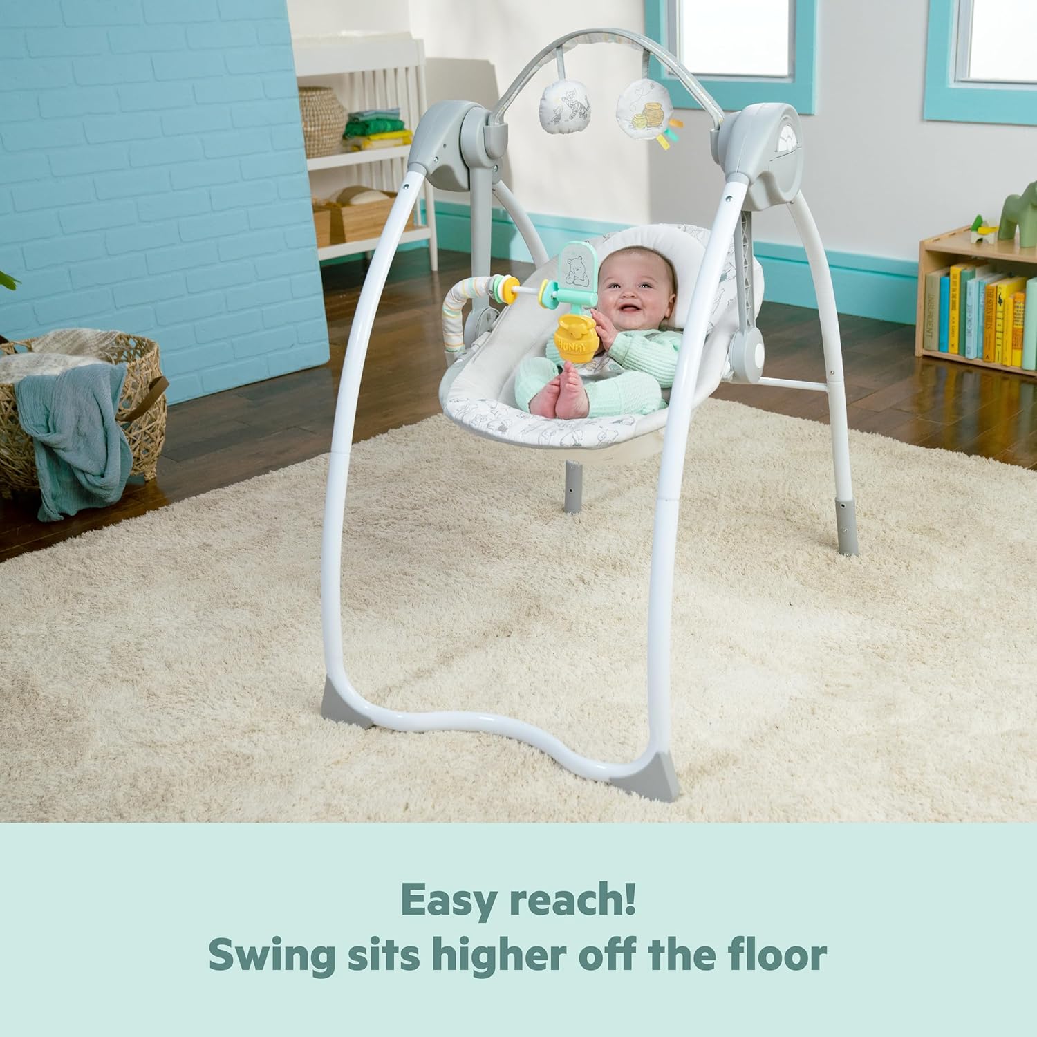 Bright Starts Winnie the Pooh Classic Pals Milestone Swing (0-9M)