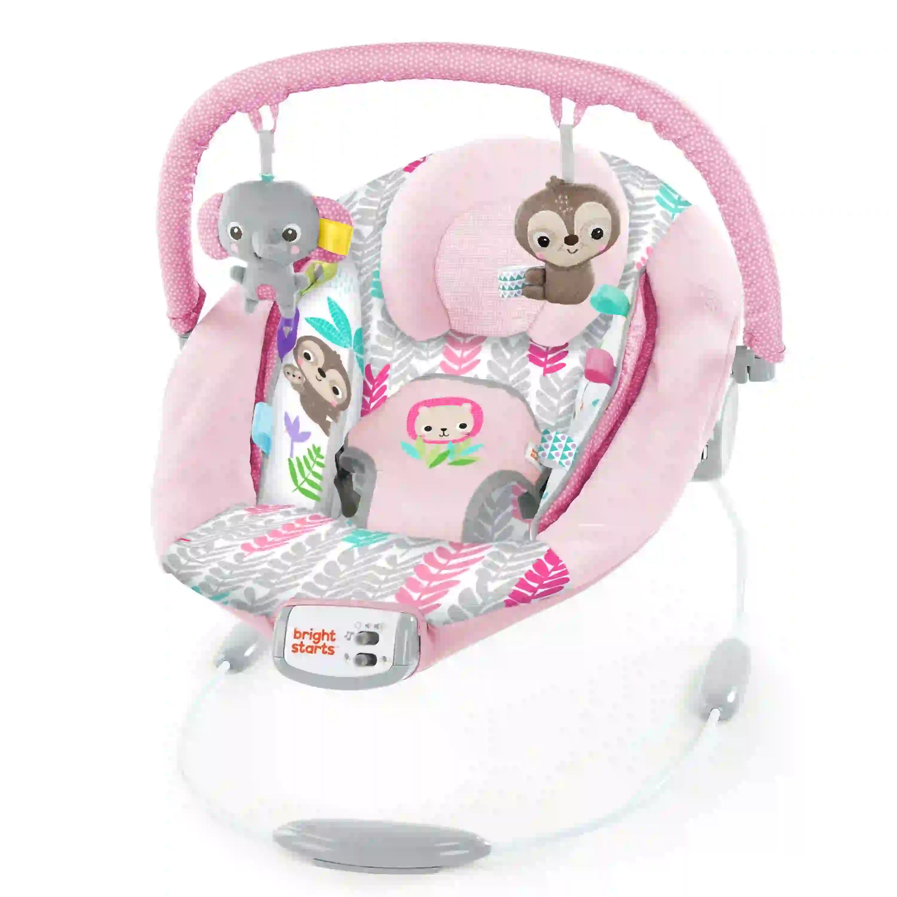 Bright Starts Cradling Bouncer Rosy Vines