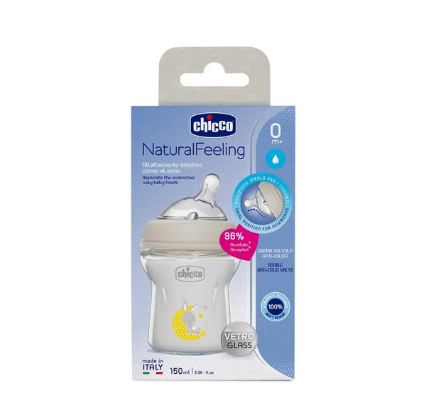 Chicco Feeding Bottle Natural Feeling Glass 0+ Months