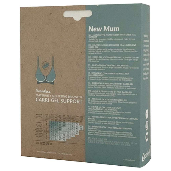 Carriwell Seamless Maternity & Nursing Bra with Carri-Gel Support - White - MamaApp
