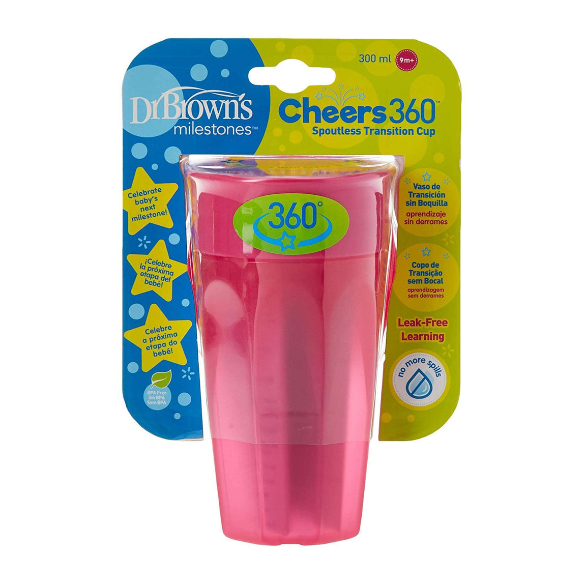 Dr. Brown's Cheers 360 Spoutless Transition Cup 300ml - MamaApp