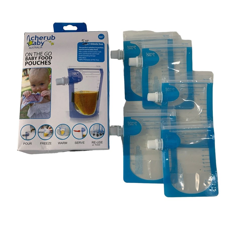 Cherub Baby On The Go Baby Food Pouches