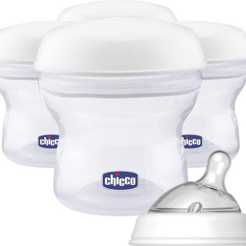 Chicco Natural Feeling Milk Container - 4Pcs