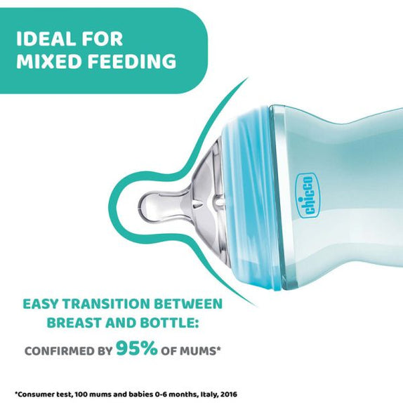 Chicco Natural Feeling Bottle 6+ Months 330 ml - MamaApp