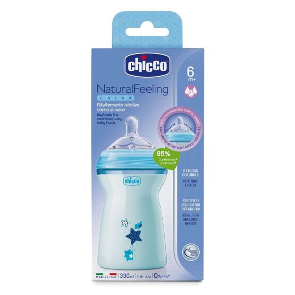 Chicco Natural Feeling Bottle 6+ Months 330 ml