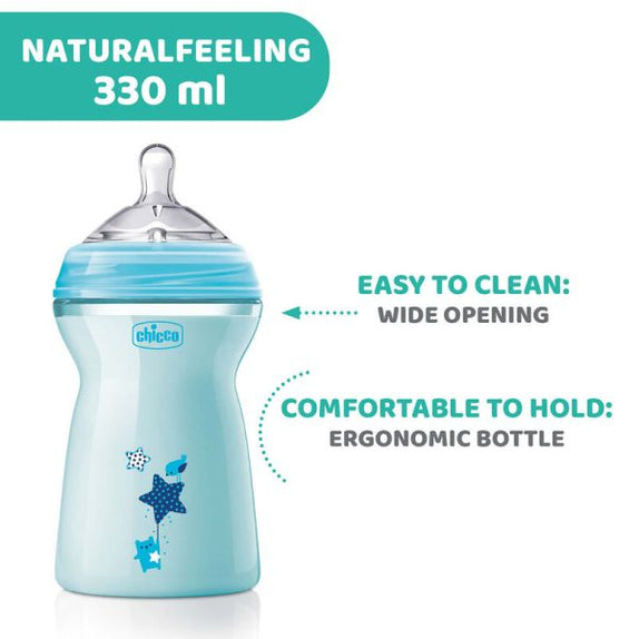 Chicco Natural Feeling Bottle 6+ Months 330 ml - MamaApp