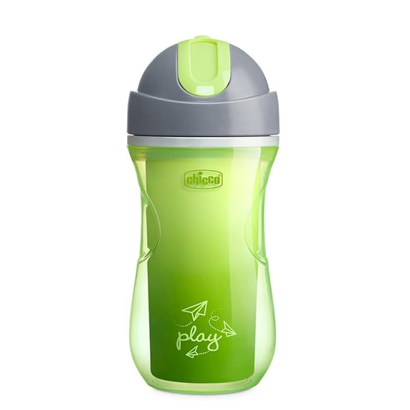 Chicco Sport Cup for Kids, 266ml Insulated Bottle with Flexible Straw | Portable and Lighweight - MamaApp