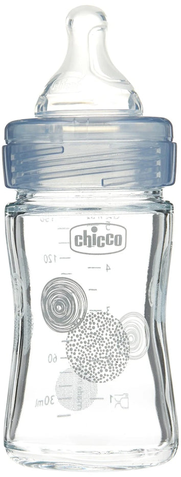 Chicco Well Being Glass Bottle Unisex 240 ml - Slow Flow