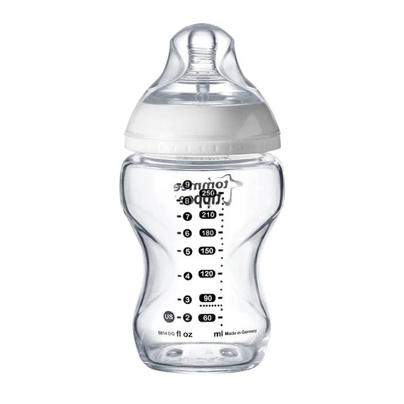 Tommee Tippee Closer To Nature Glass Feeding Bottle Clear
