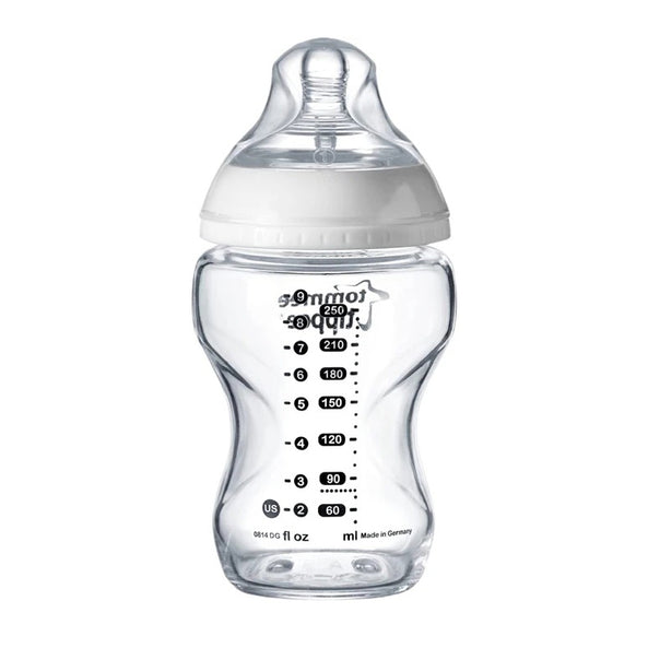 Tommee Tippee Closer To Nature Glass Feeding Bottle Clear