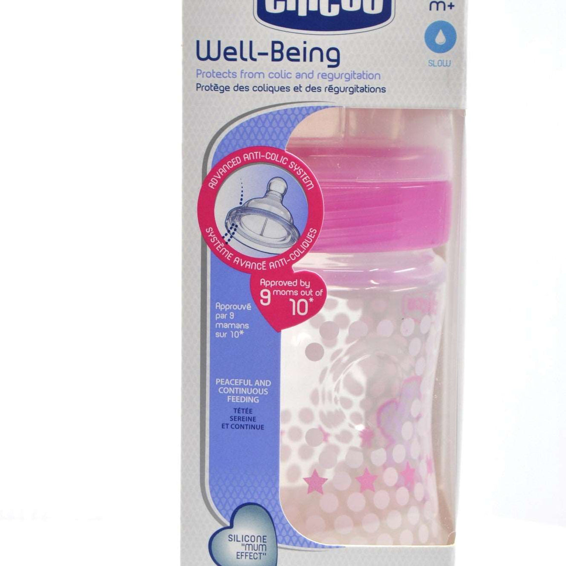 Chicco Well Being Plastic Bottle 150 ml Normal Silicone - MamaApp