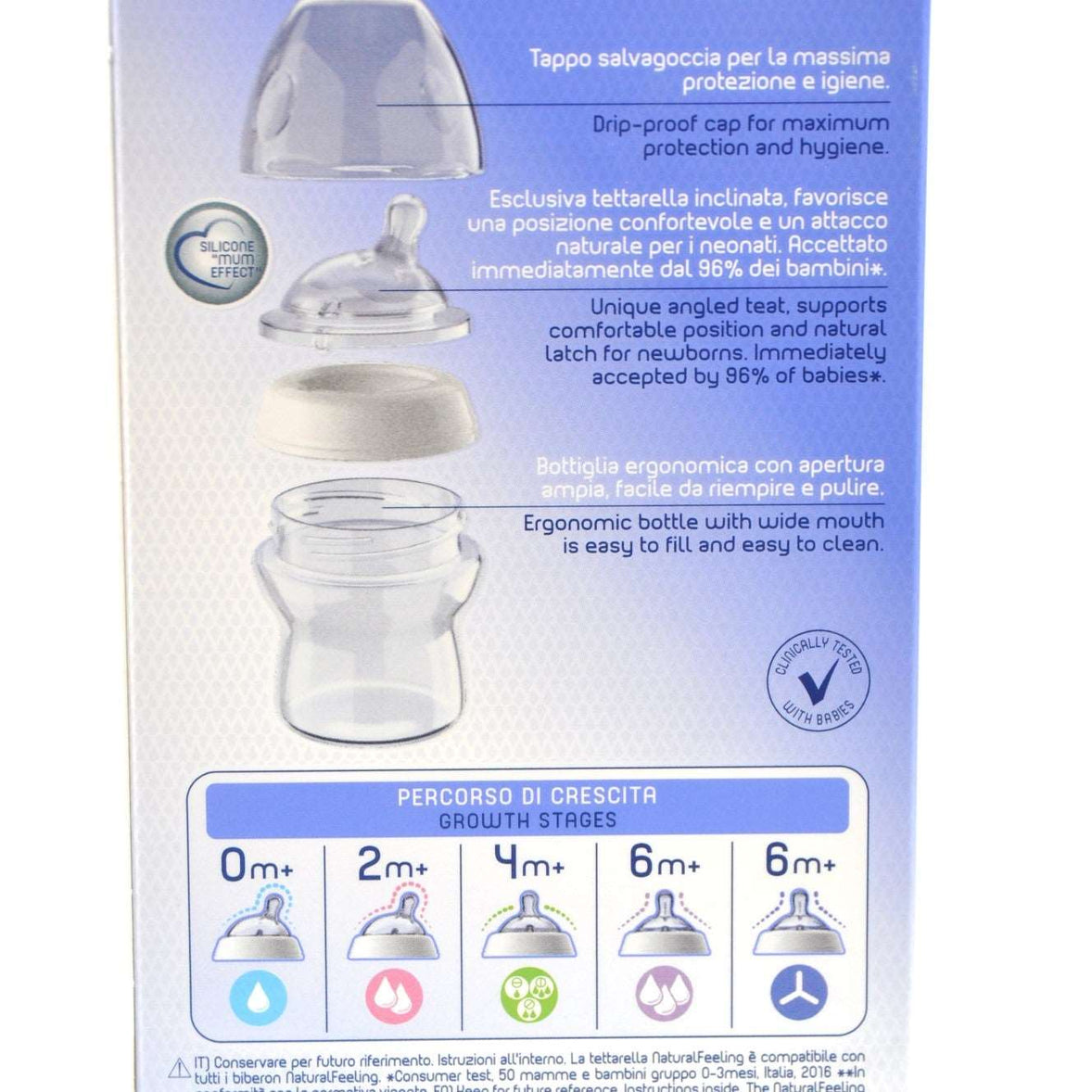 MamaApp Chicco Natural Feeling Bottle 0+ Months 150 ml